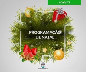 programação de natal são francisco do sul