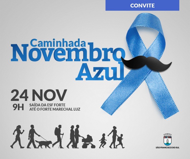 caminhada Novembro azul são francisco do sul