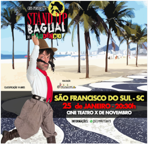 standup bagual do gaudencio em sao francisco do sul